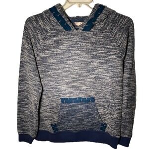 Hem & Thread‎ Women Blue Sweatshirt Size Large
